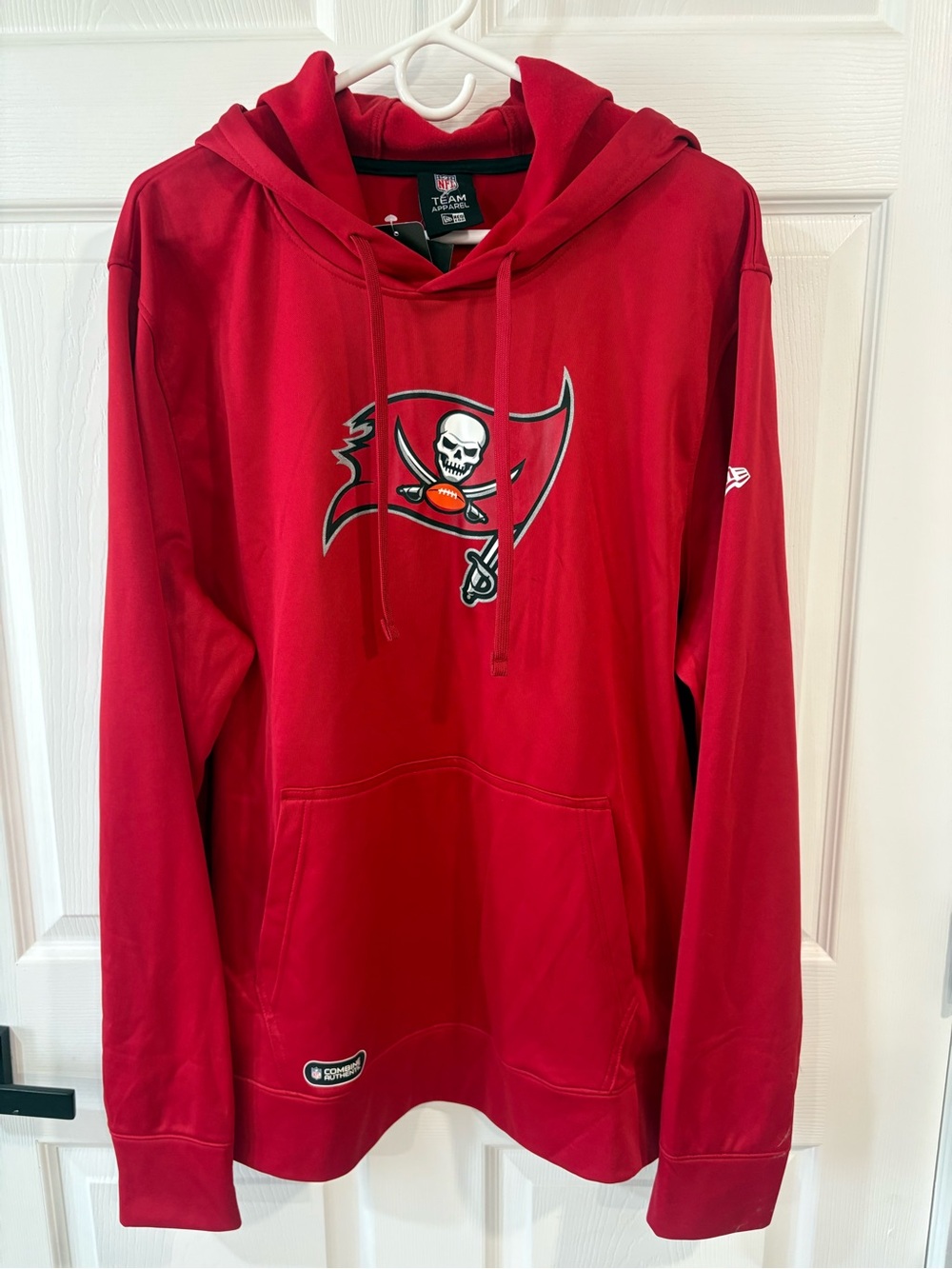 NFL Red Tampa Bay Buccaneers Pullover Hoodie with Team Logo